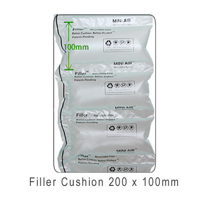 RESISSHO Air Pillow Cushion Film PK001, Air Bubble Void Filling Bags 1640  ft X 7.8 in X 3.9 in per Roll 5,000 Inflatable Packaging Air Pillows Bag
